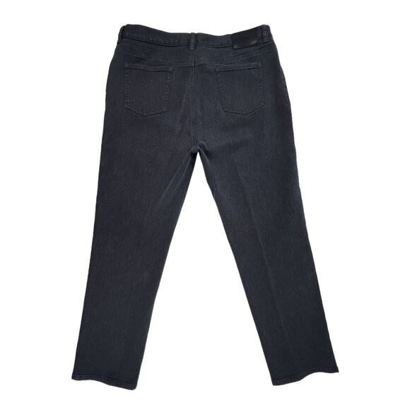 Ralph Lauren Jeans Co. Womens 16 Charcoal Gray Denim Straight Fit - Picture 7 of 9